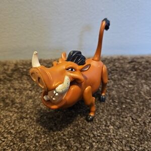 Vintage Mattel 1994 Disney Lion King Comic Action Pumbaa Action Figure Toy